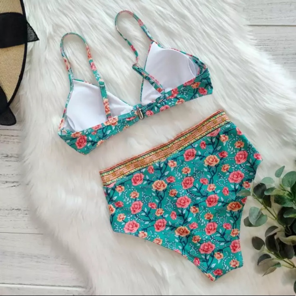 🐬🌸Boho high-waisted swimsuit!🐠 - Picture 7 of 8